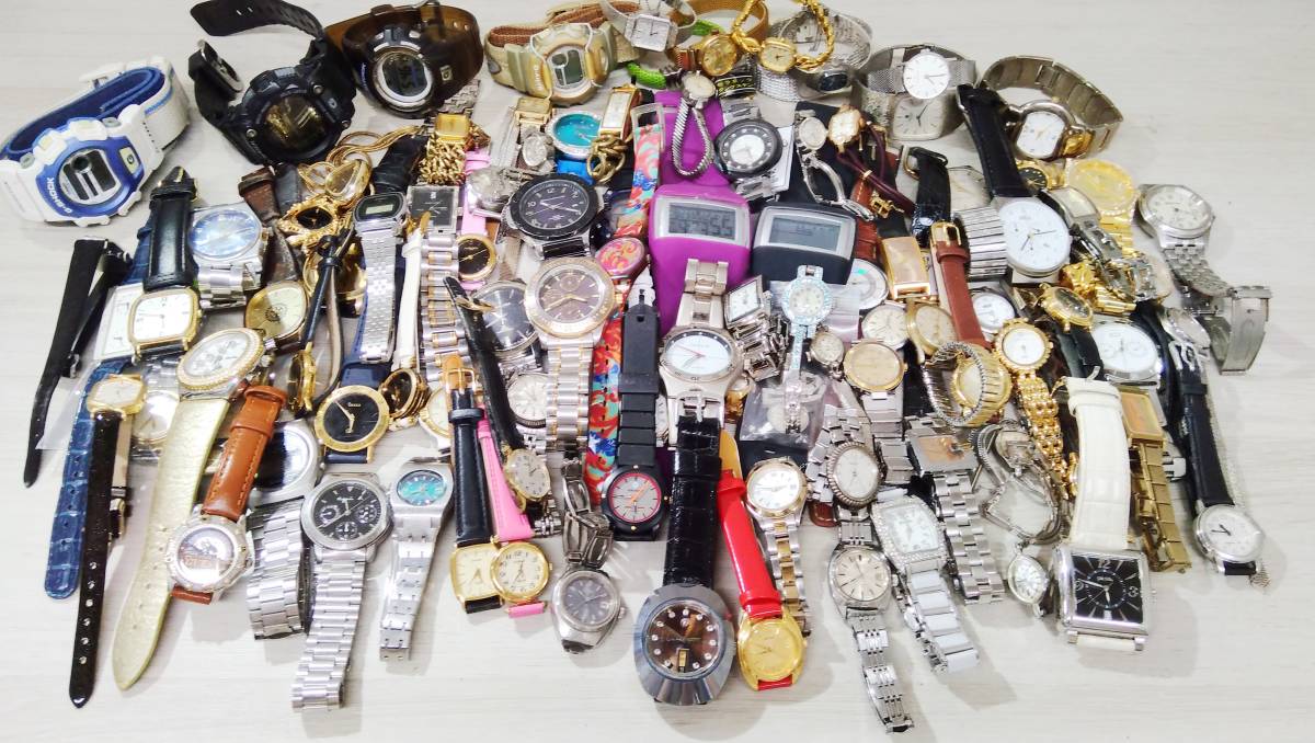 ジャンク】 腕時計まとめ売り 計100点 動作未確認 GUCCI SEIKO CASIO