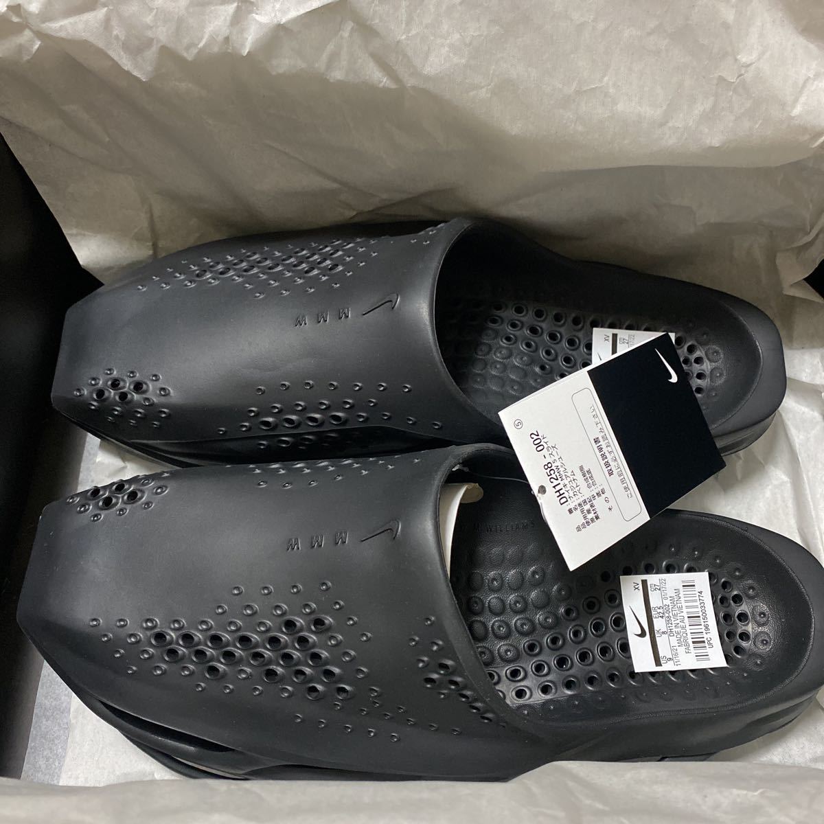 送料無料 US9 27.0cm NIKE MMW 5 SLIDE BLACK SNKRS購入品 新品未試着 