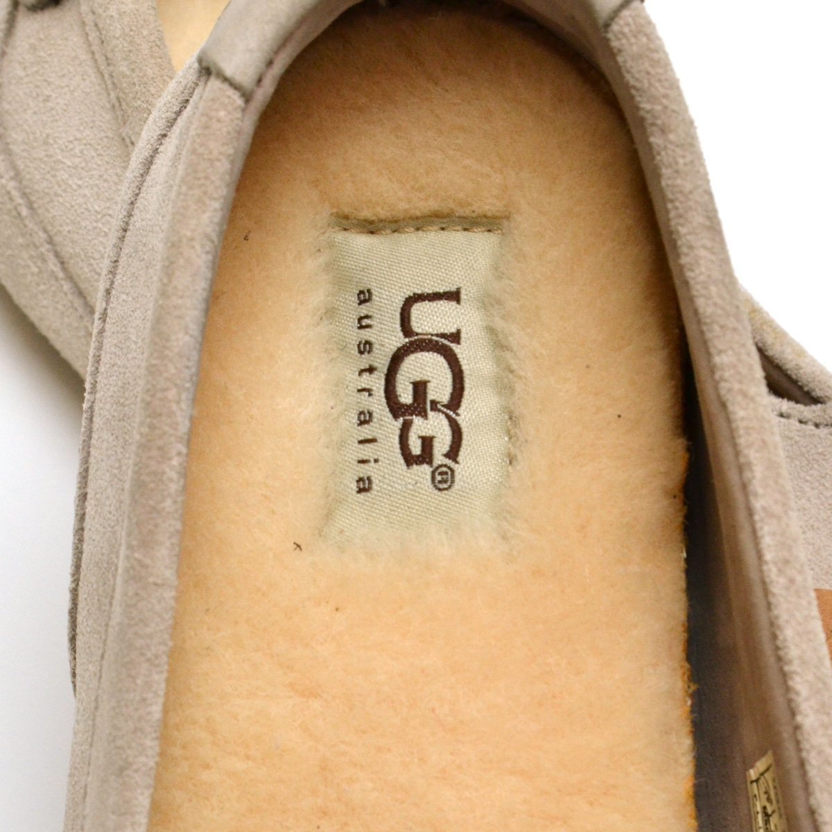 UGG AUSTRALIA アグ オーストラリア ボア付き スリッポンシューズ 