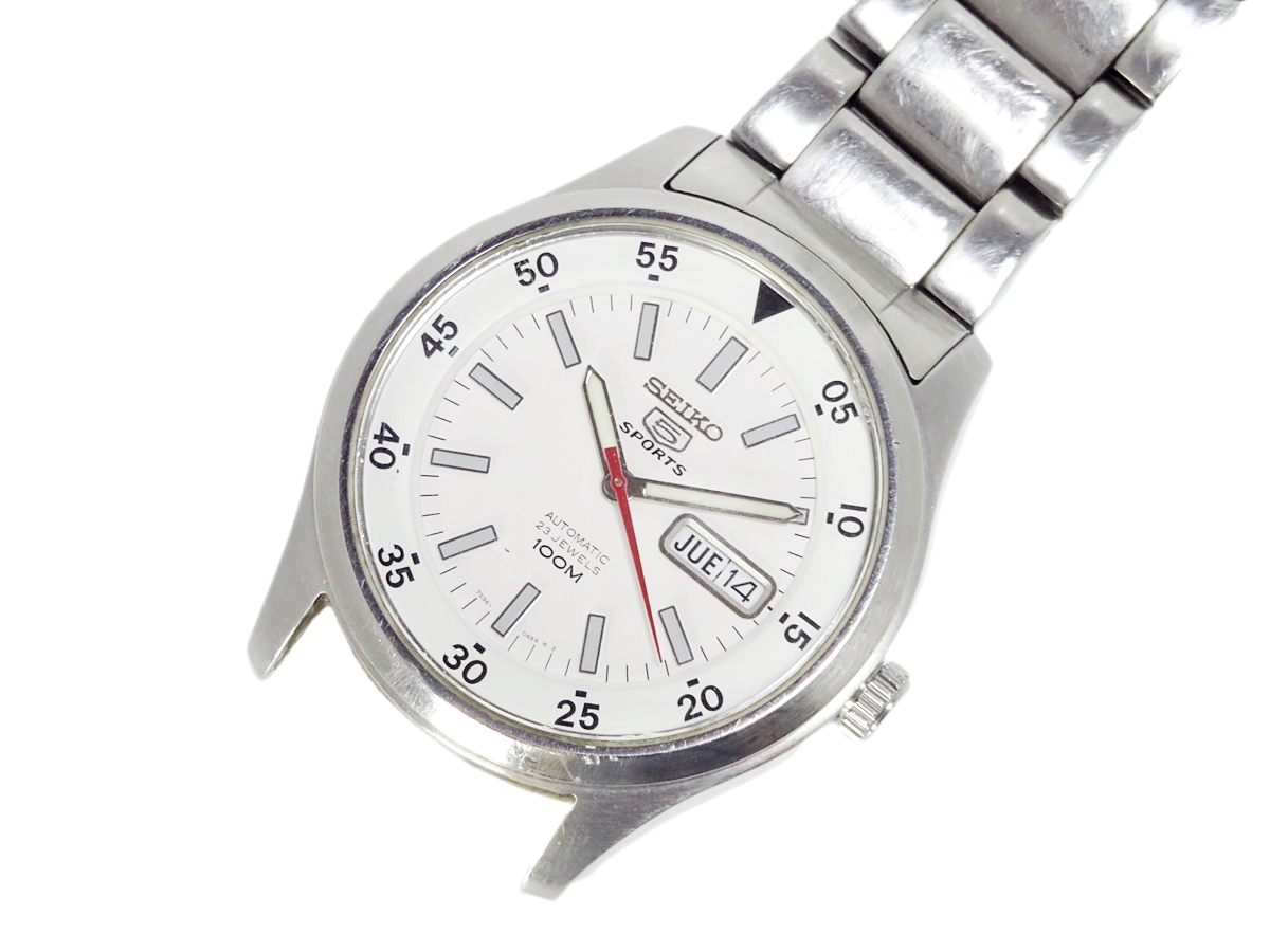 稼働品】SEIKO 5 SPORTS 7S36-03H0 100M 23石 セイコー ファイブ 