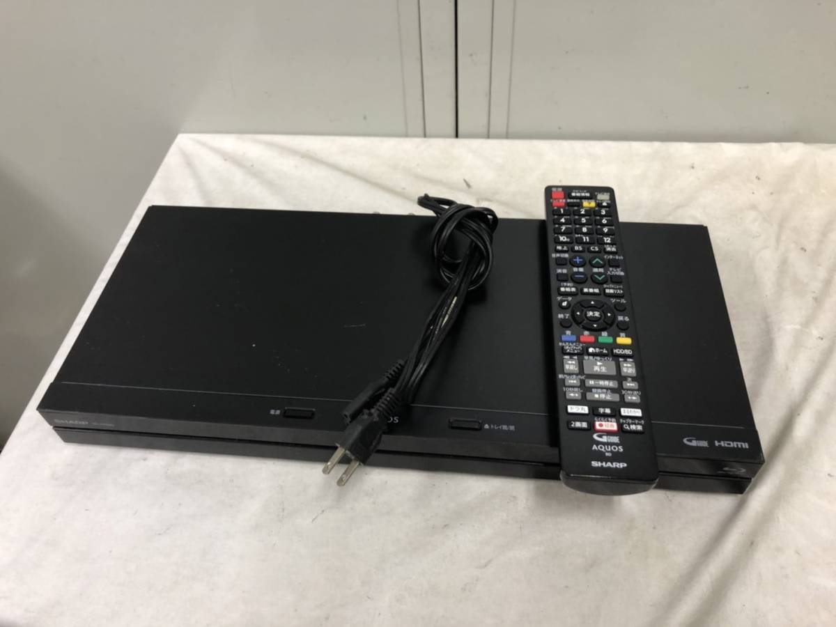 SHARP アクオス BDレコーダー2018年製 BD-NW520 本体 動作品 シャープ