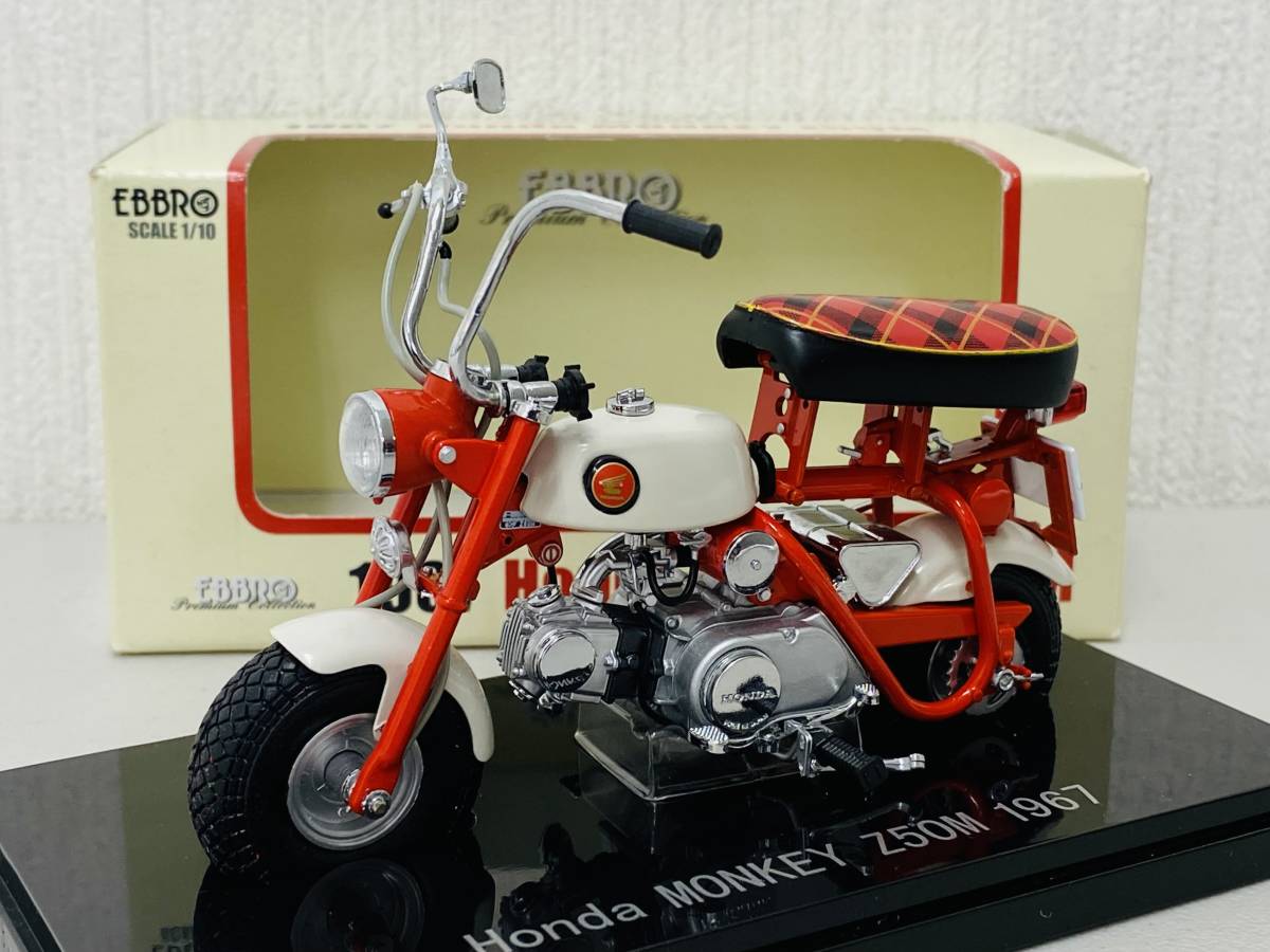 絶版・未展示＞EBBRO エブロ 1/10 Honda MONKEY Z50M 1967（RED
