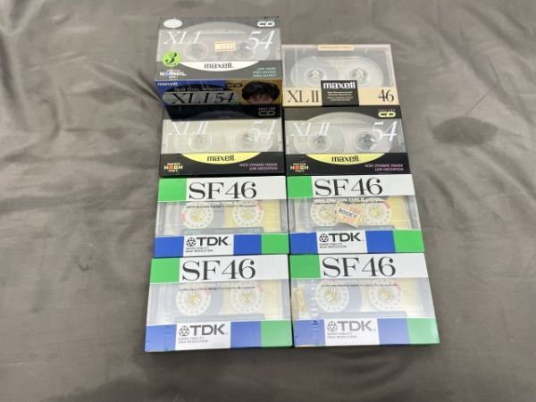 H317-S3-10213 未使用 カセットテープ まとめ TDK SF46 maxell XLⅡ46 XLⅠ54 現状品② カセットテープ まとめ売り ハイポジ メタル、ハイポジション20本込 クリーニングテープ込 未開封込