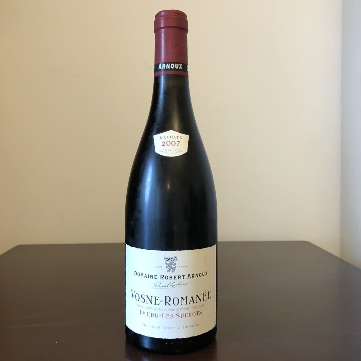 ロベール・アルヌー ヴォーヌ・ロマネ・1er レ・スショ 2007 Domaine Robert Arnoux Vosne Romanee 1er Cru Les Suchots アルヌーラショー_2