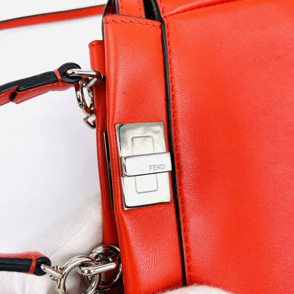 未使用品 FENDI フェンディ マイクロ ピーカブー 2way ショルダー 