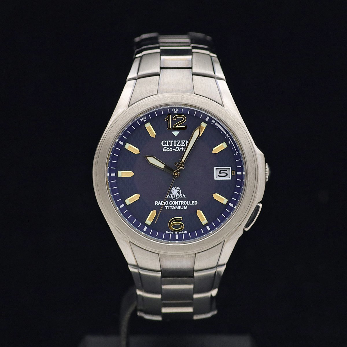 美品 希少 二次電池交換済 CITIZEN シチズン アテッサ ATD53-2674 H410 