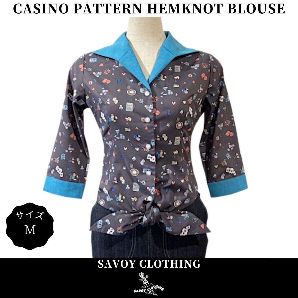 サヴォイ クロージング ブラウス シャツ レディース Cherry Pattern 