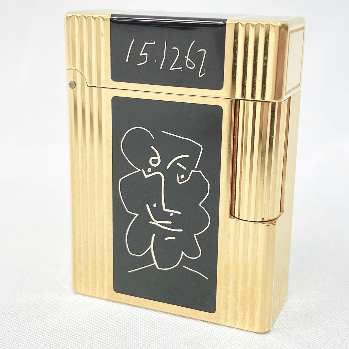 爆買い，大得価 St.dupont エステーデュポン デュポン ライン1スモール ピカソ 6000個限定 ブラック&times;ゴールド ガスライター ガス黄色 R尼0910(デュポン)｜売買されたオークション情報、yahooの商品情報をアー デュポン