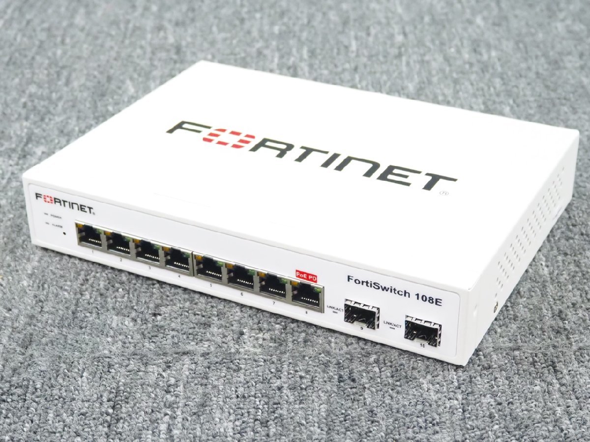 2] ☆ Fortinet セキュアアクセススイッチ FortiSwitch-108E ☆ 出