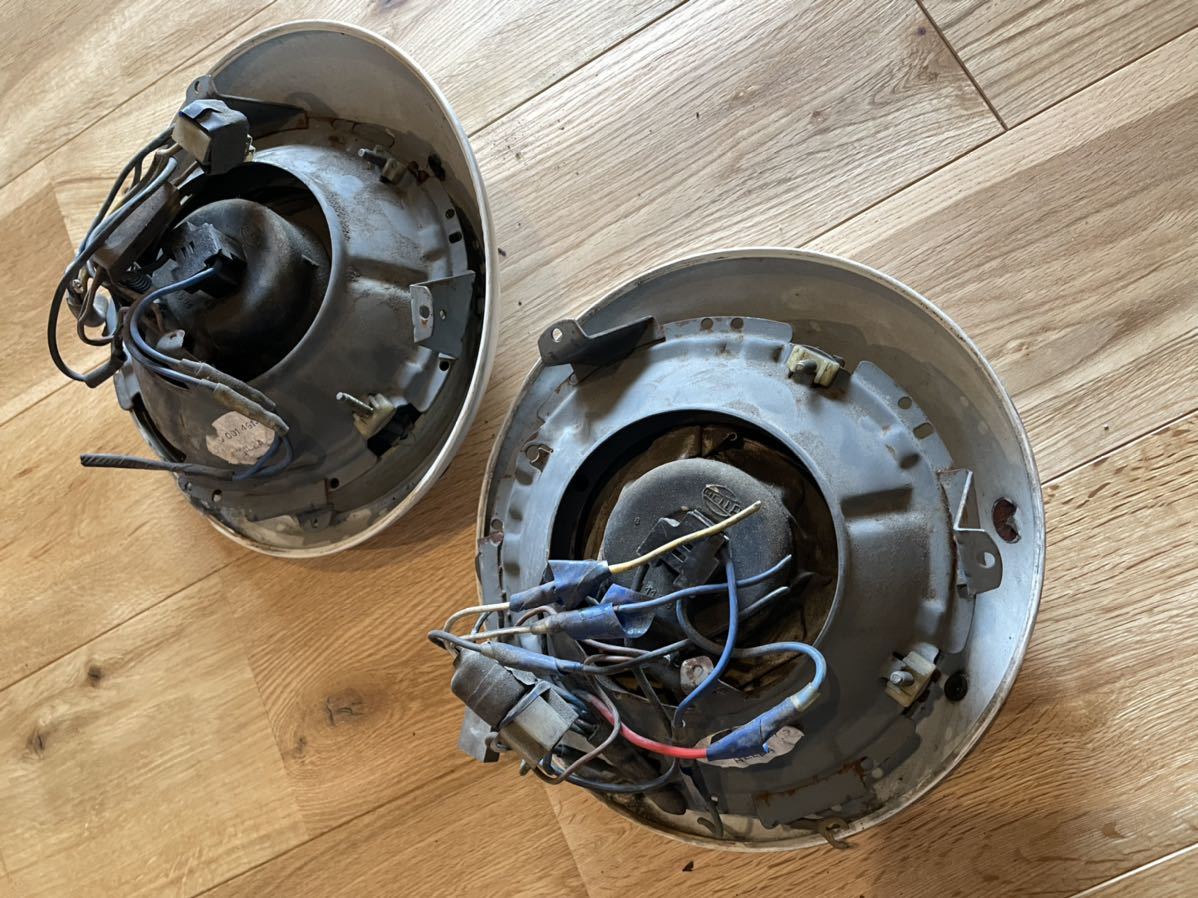 北米仕様 ポルシェ PORSCHE HELLA ヘッドライト リム 911 930 912 356  