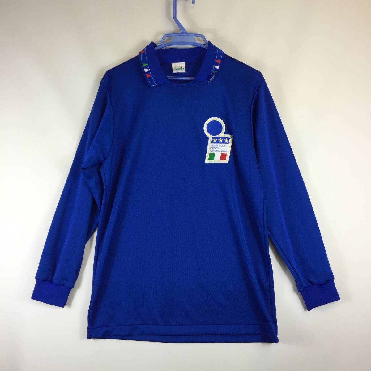 ディアドラ イタリア代表 ユニフォーム 長袖 ブルー Lサイズ 93−94年 DIADORA