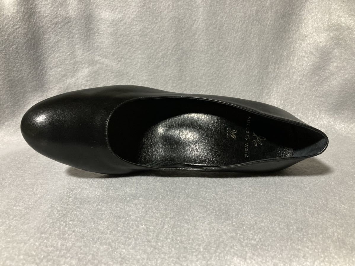 ワコール・サクセスウォーク・黒山羊革パンプス・23cm・3E・7cmヒール・WFN750 サクセスウォーク 黒 パンプス ワコールパンプス シノワズリ[サクセスウォーク] ブラック