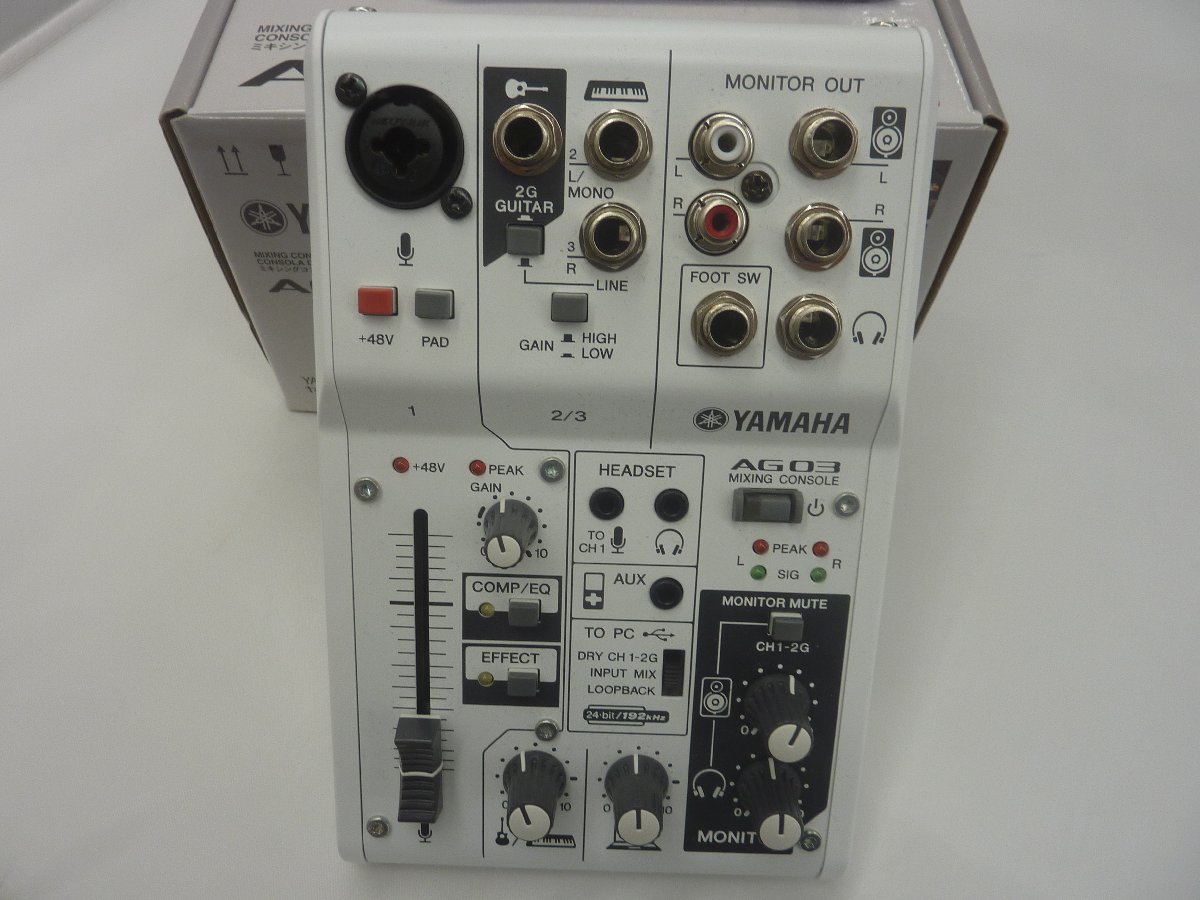 中古品】YAMAHA ミキシングコンソール AG03 （管理番号：060112