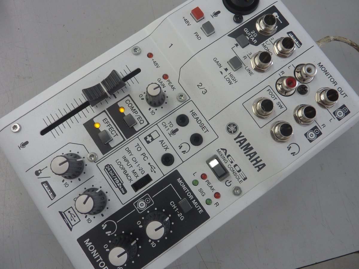 中古品】YAMAHA ミキシングコンソール AG03 （管理番号：060112