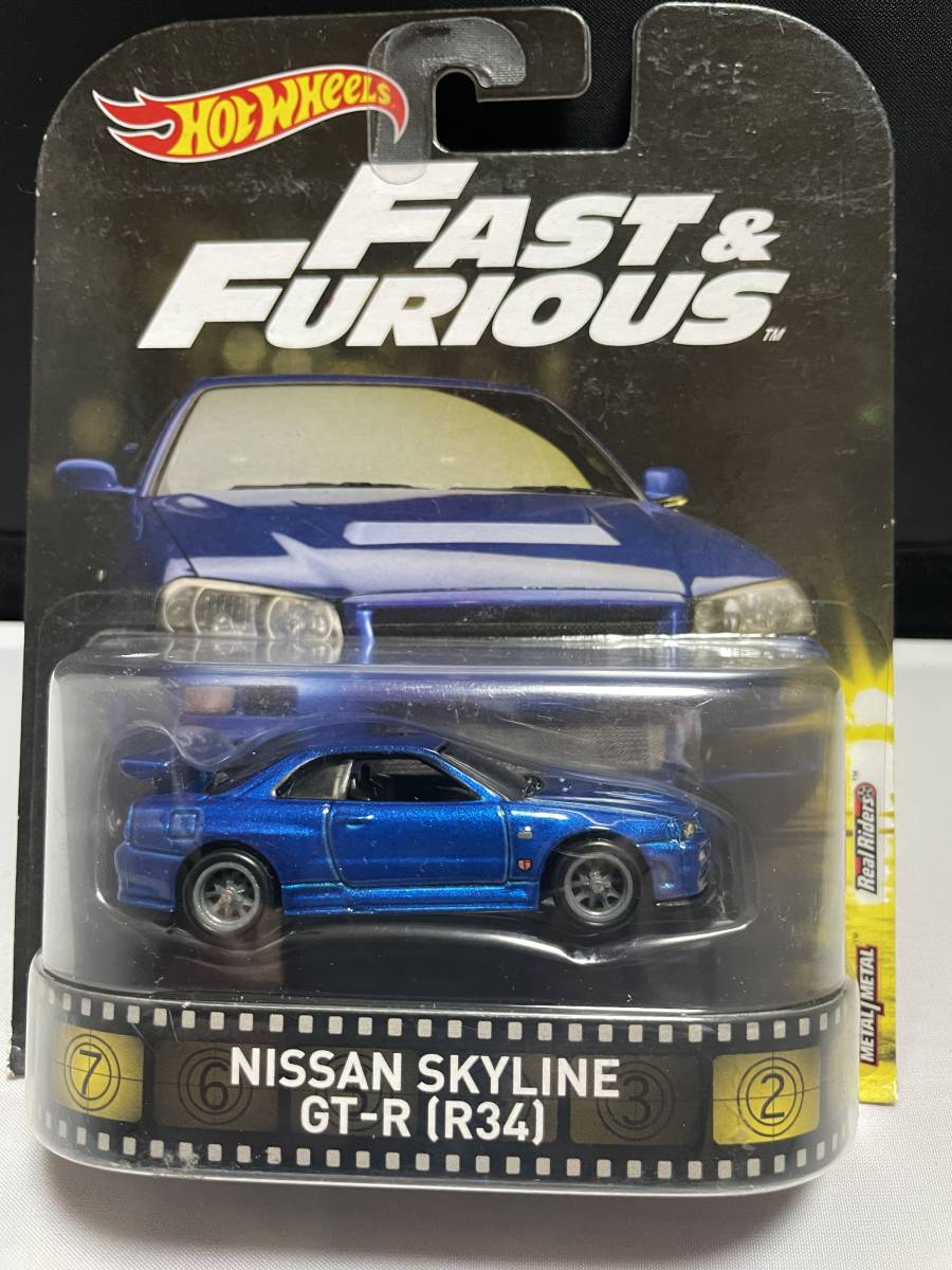 【新作，品質保証】 ホットウィール Hot Wheels 日産スカイライン GT-R R34 ワイルド スピード Hot Wheels NISSAN SKYLINE GT-R FASTFAST & FURIOUS(乗用車)｜売買されたオークション情報、yahooの商品情報をアーカイブ公開 - オー 乗用車