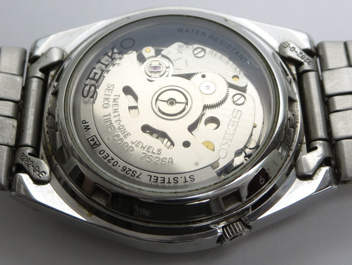 1円スタート 腕時計 SEIKO 5 セイコー ファイブ 7S26-02E0 AT 自動巻 
