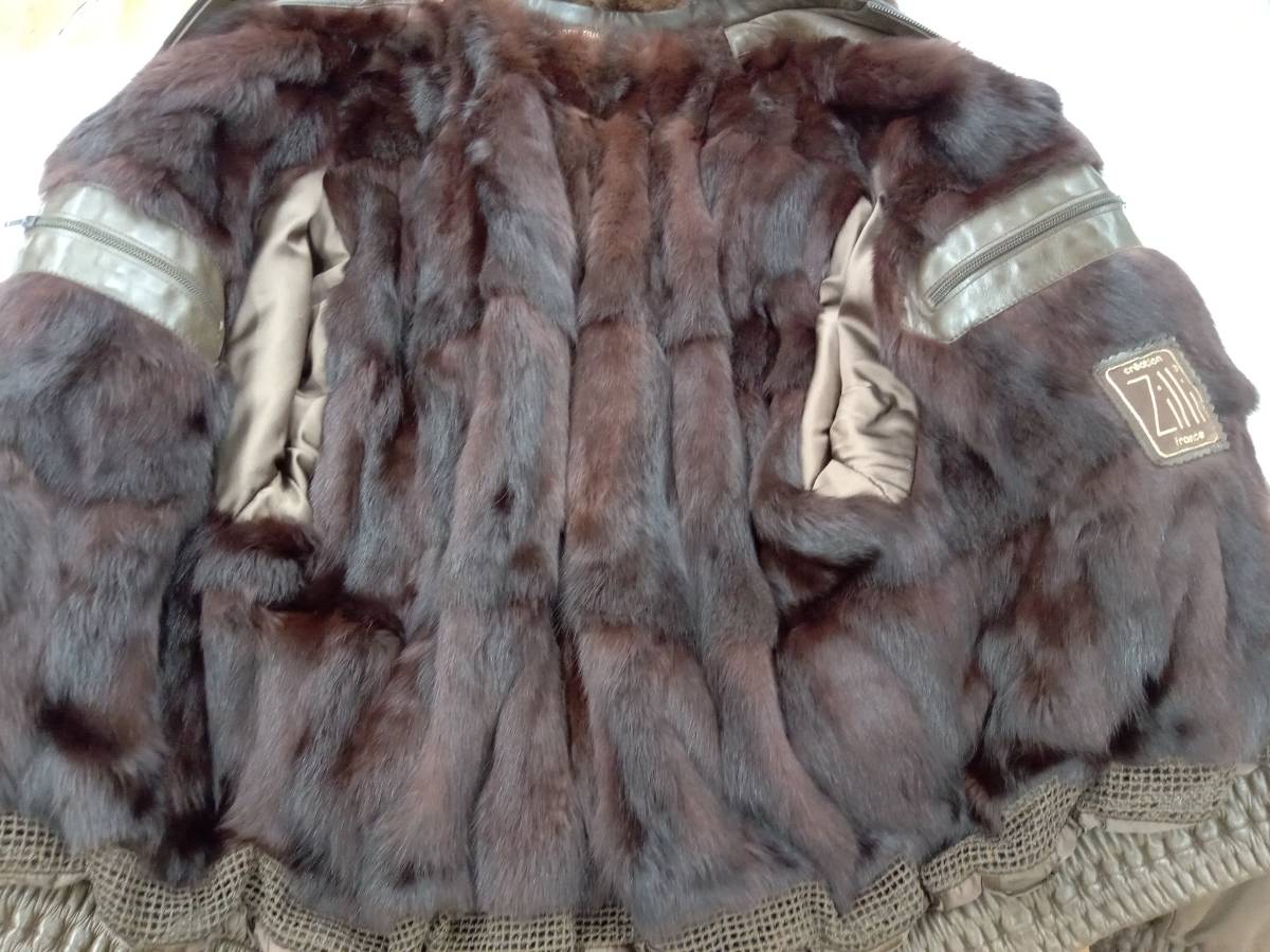 Zilli ブラウンレザージャケット 2025年最新】zilli レザージャケット