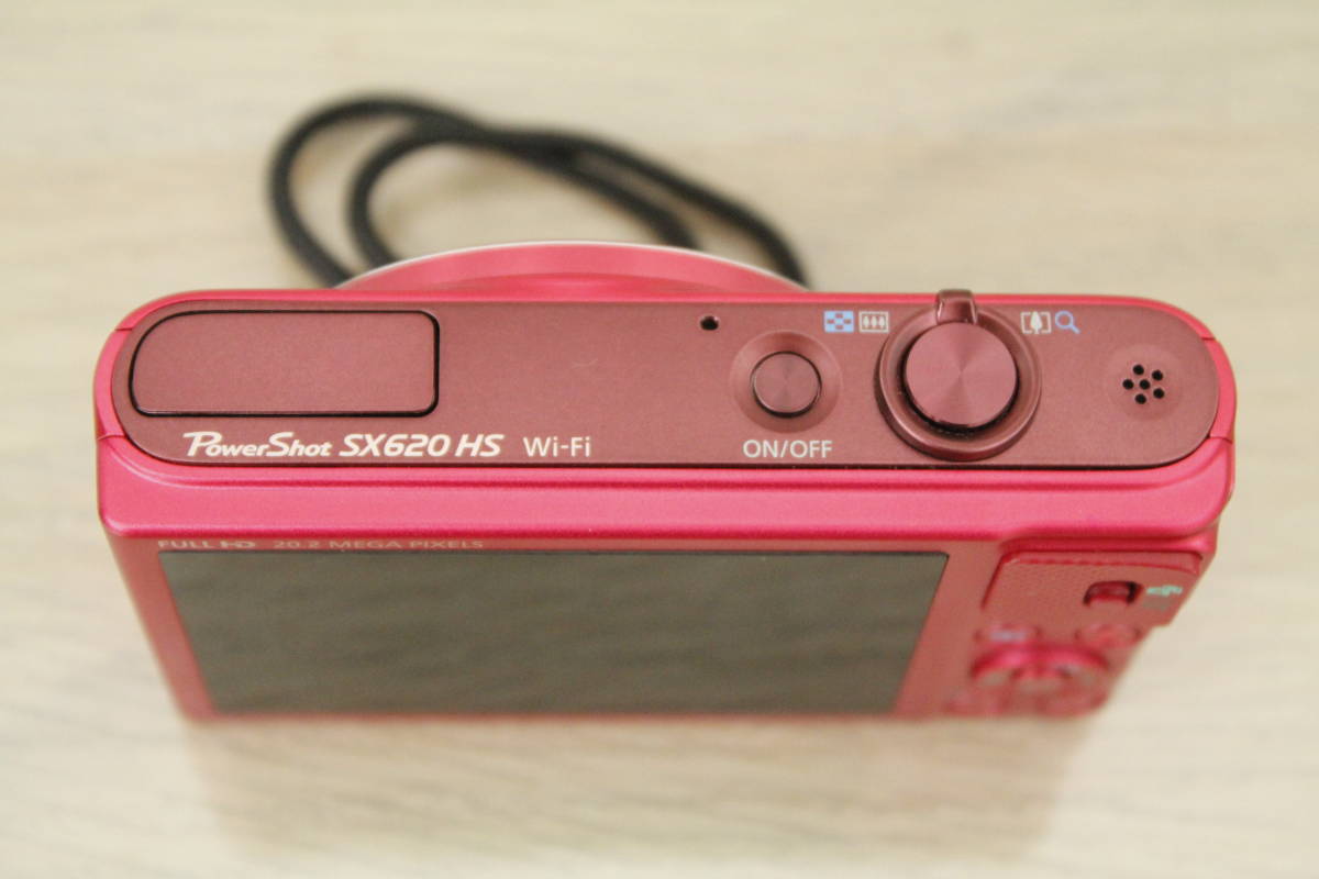 中古品 Canon デジカメ PowerShot SX620HS Wi-Fi レッド PC2271 本体 