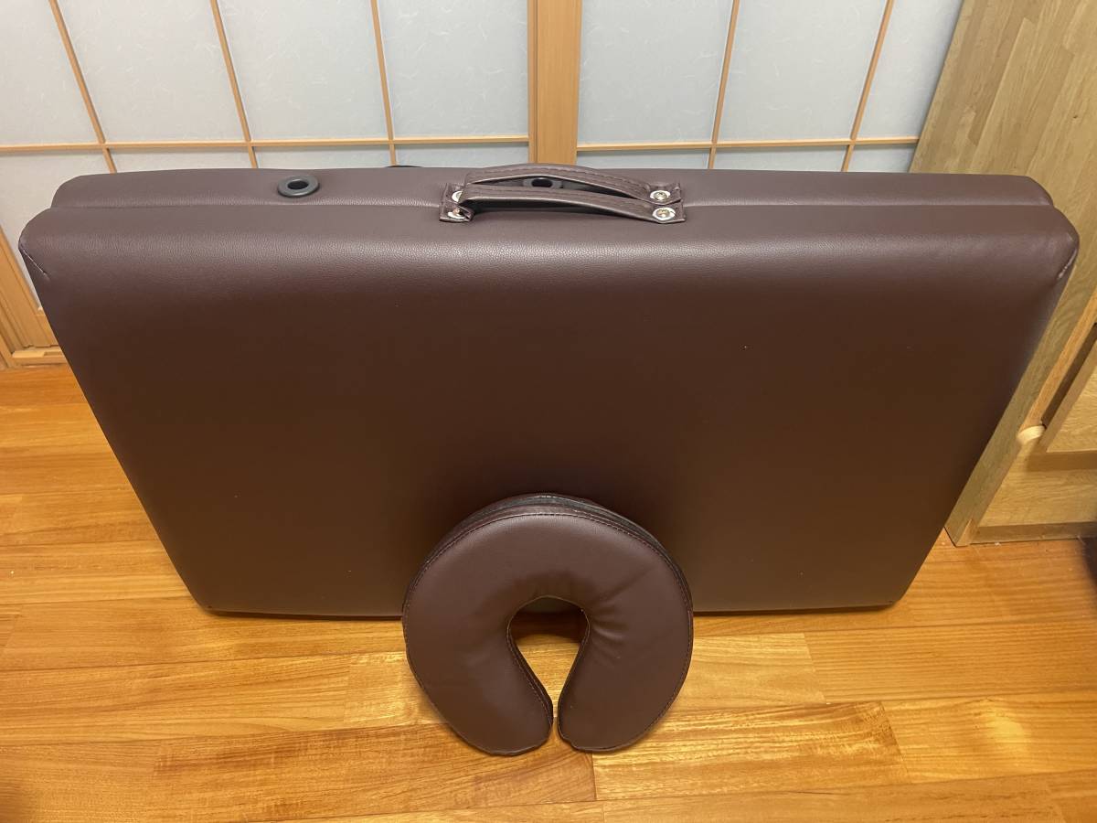マッサージベッド(折りたたみ式) ブラウン 新品