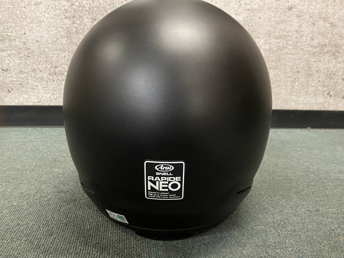 Arai RAPIDE-NEO FLAT BLACK バイク ヘルメット フルフェイス 59.60cm  