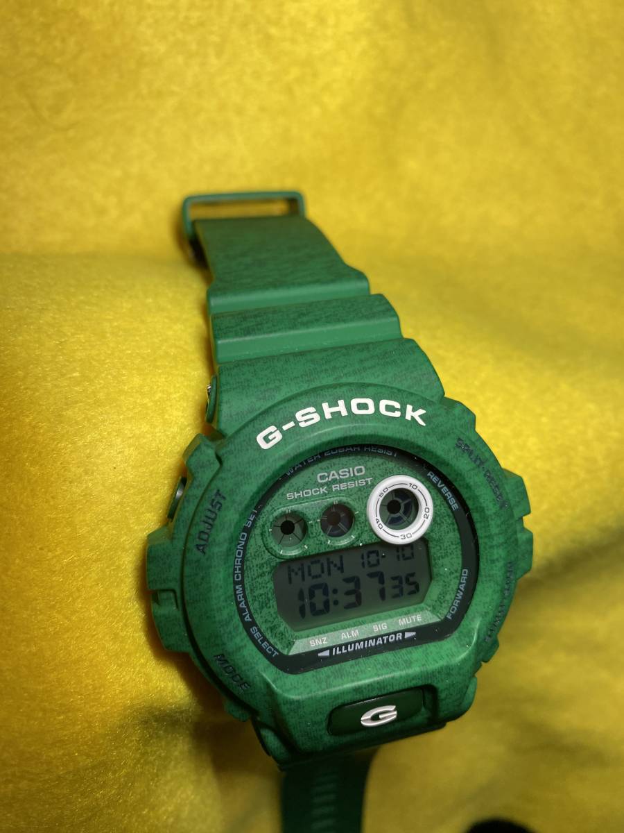 美品 緑 GD-X6900HT ヘザードカラー グリーン GD-X6900HT-3JF ヘザード