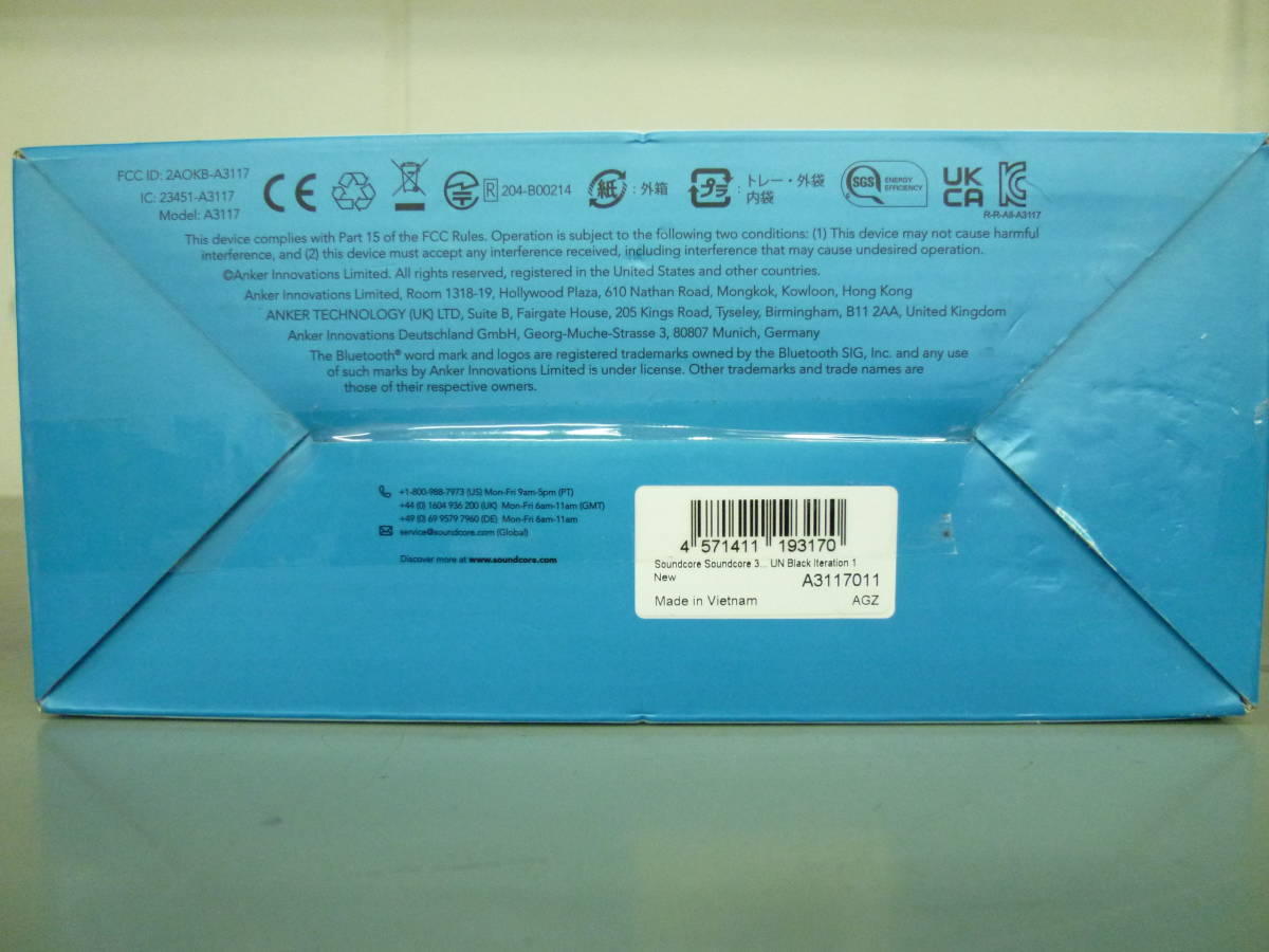 新品　Anker アンカー Soundcore 3 Bluetoothスピーカー A3117011 Soundcore | Anker ANKER (ネイビー) マイベスト
