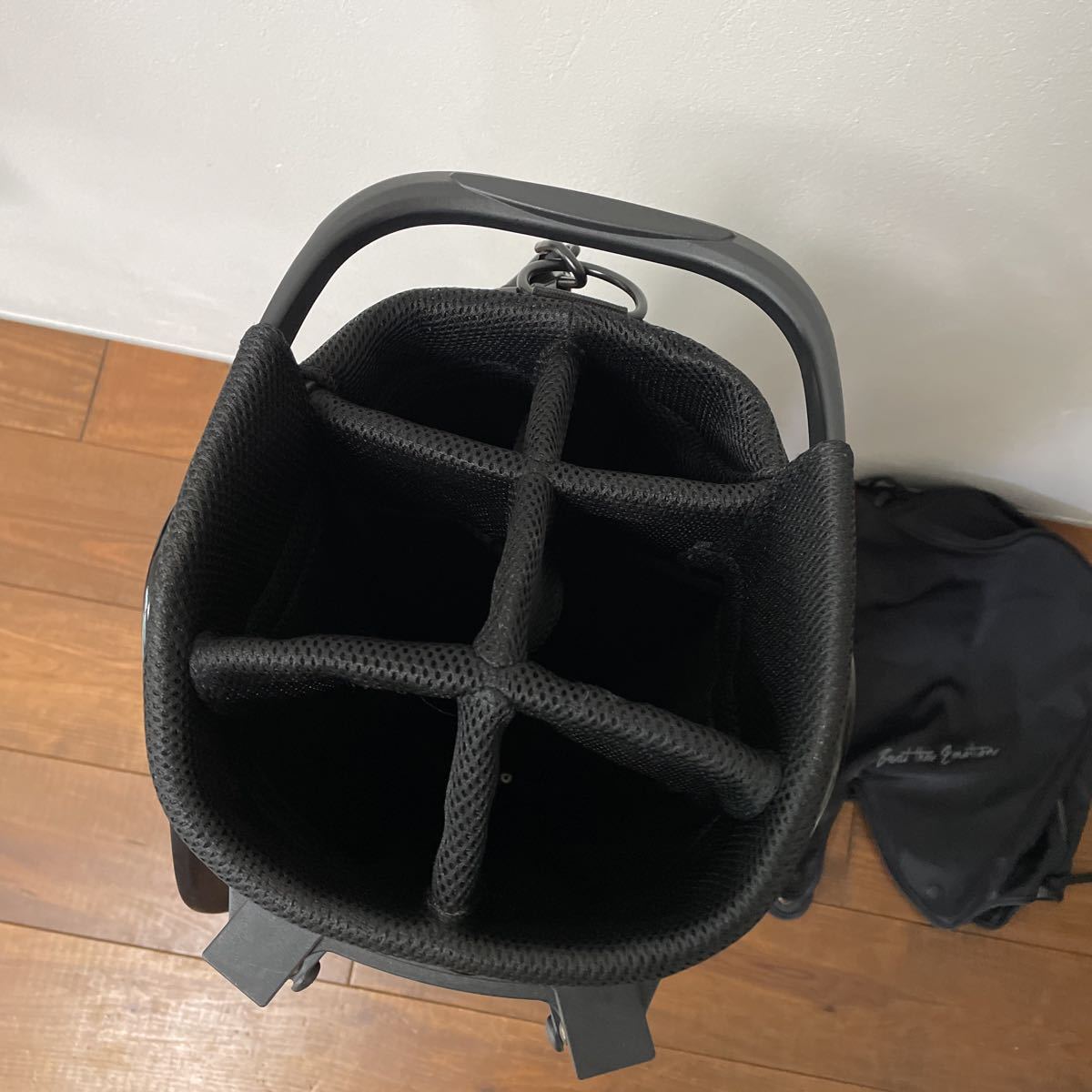 美品 エポン 軽量 キャディバッグ 2019 スタンド式 ブラック epon 送料 