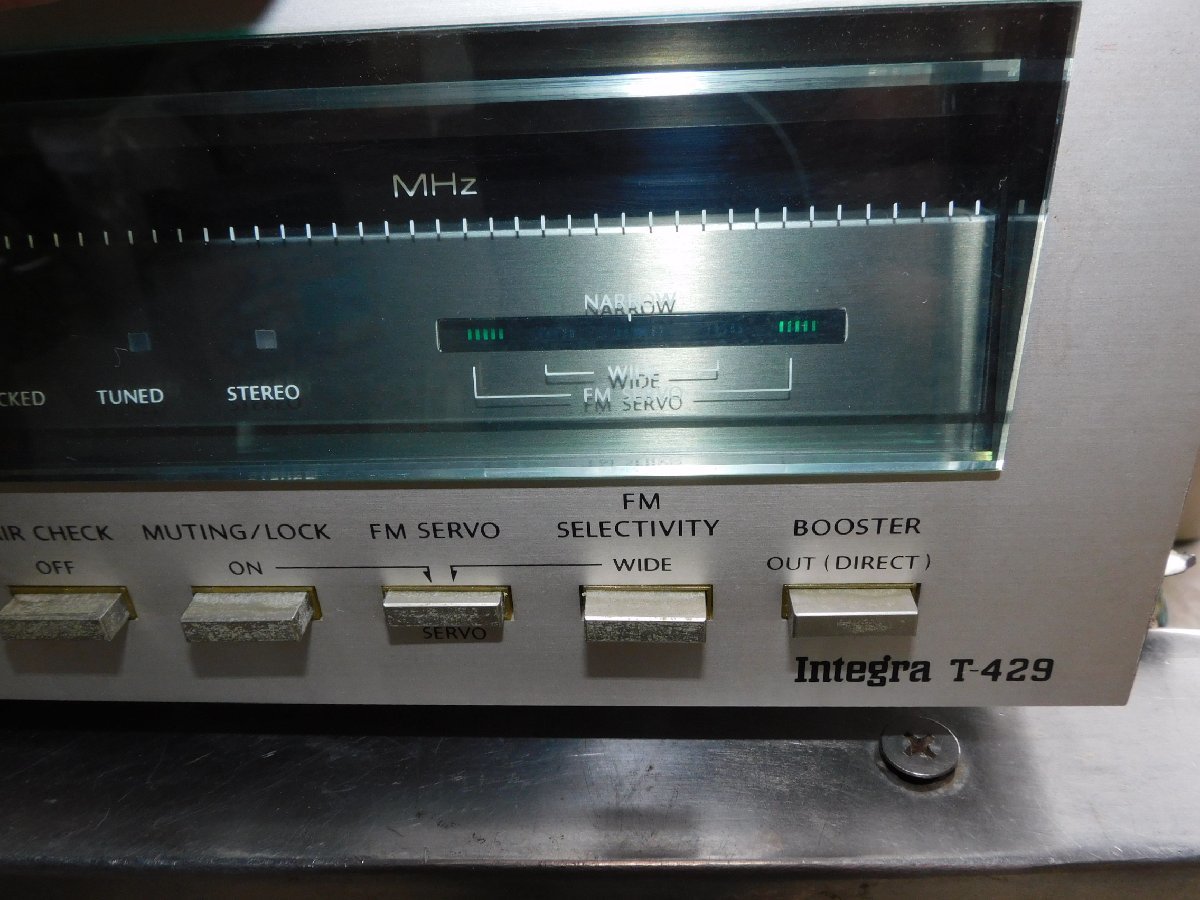 ONKYO T-429 Integra FMステレオチューナー 通電OK⁄ 昭和 通電OK 海外
