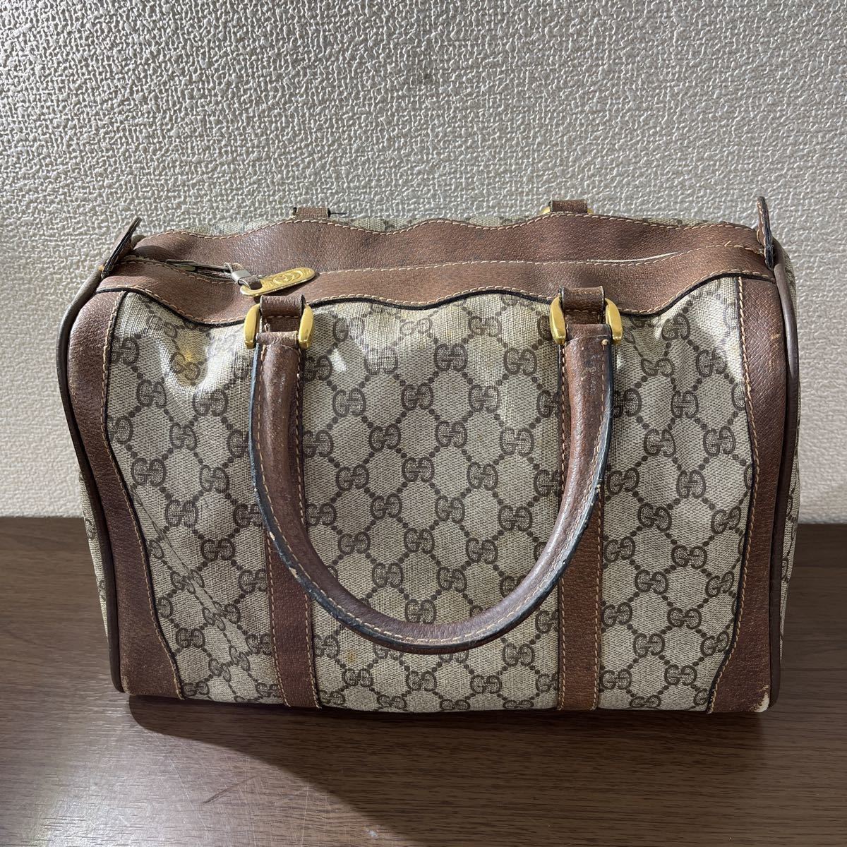 1円スタート＊GUCCI グッチ オールドグッチ ハンドバッグ ボストン 