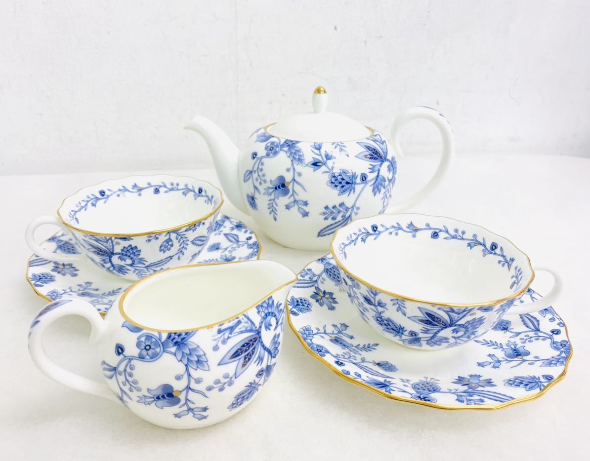 定番 ノリタケ ブルーソレンティーノ ティーポット ナルミ ペレーネブルー カップ＆ソーサー ミルクポット 食器(ノリタケ)｜売買されたオークション情報、yahooの商品情報をアーカイブ公開 - オ ノリタケ