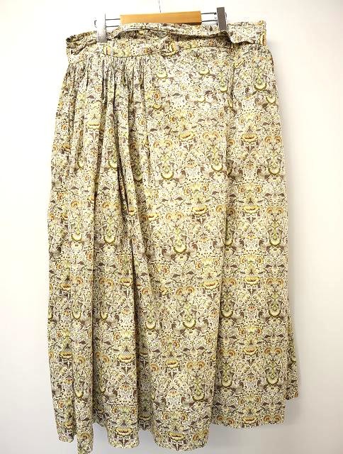 YAECA (ヤエカ) ⁄ WRITE LINEN SKIRT ギャザースカート LIBERTY GATHER