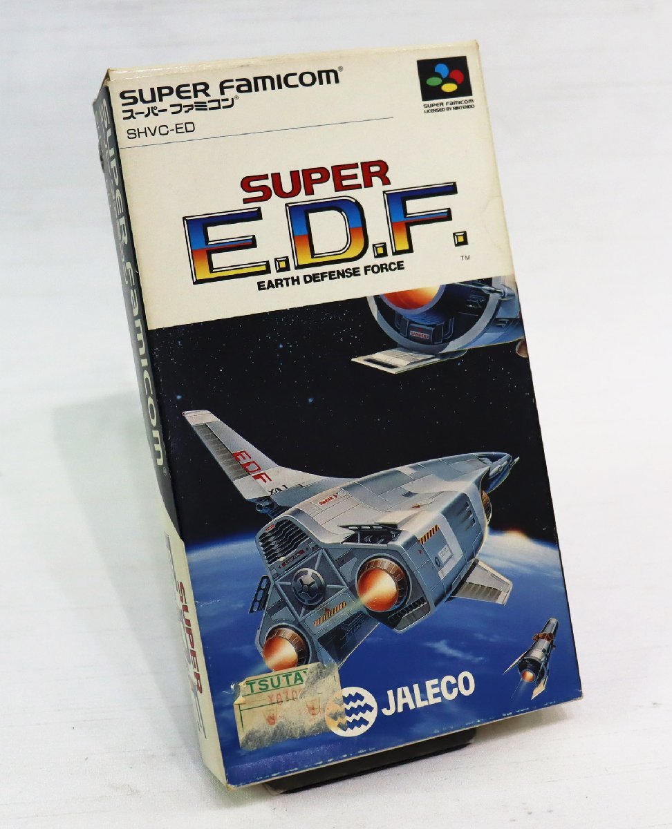 SFC (スーパーファミコン) SUPER E.D.F. / 箱・説明書付き / メール便可 / R03586