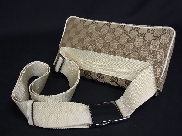 GUCCI グッチ ウエストポーチGGキャンバスボディバッグ146304