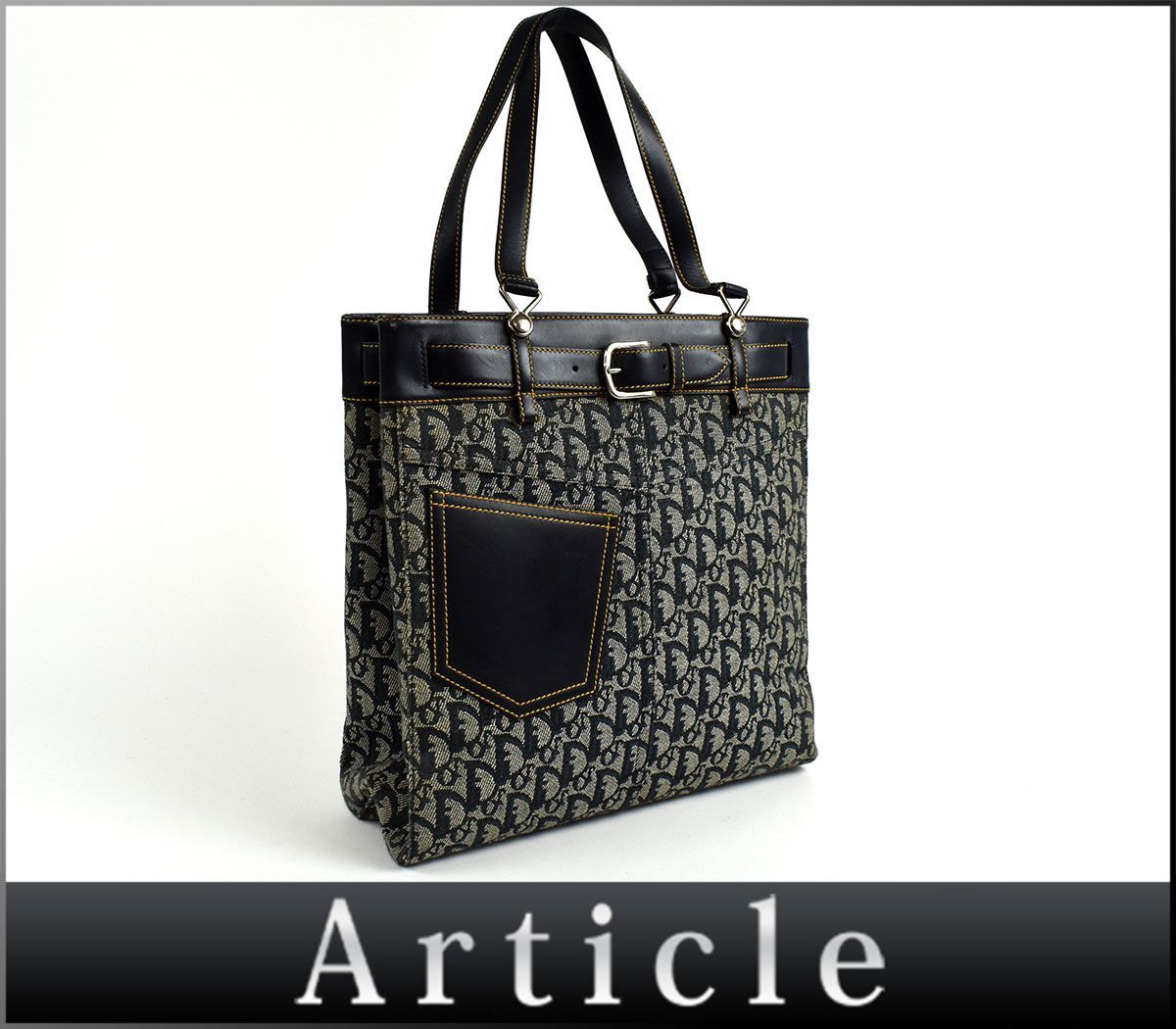 130955◇ Christian Dior クリスチャン ディオール トロッター トート 