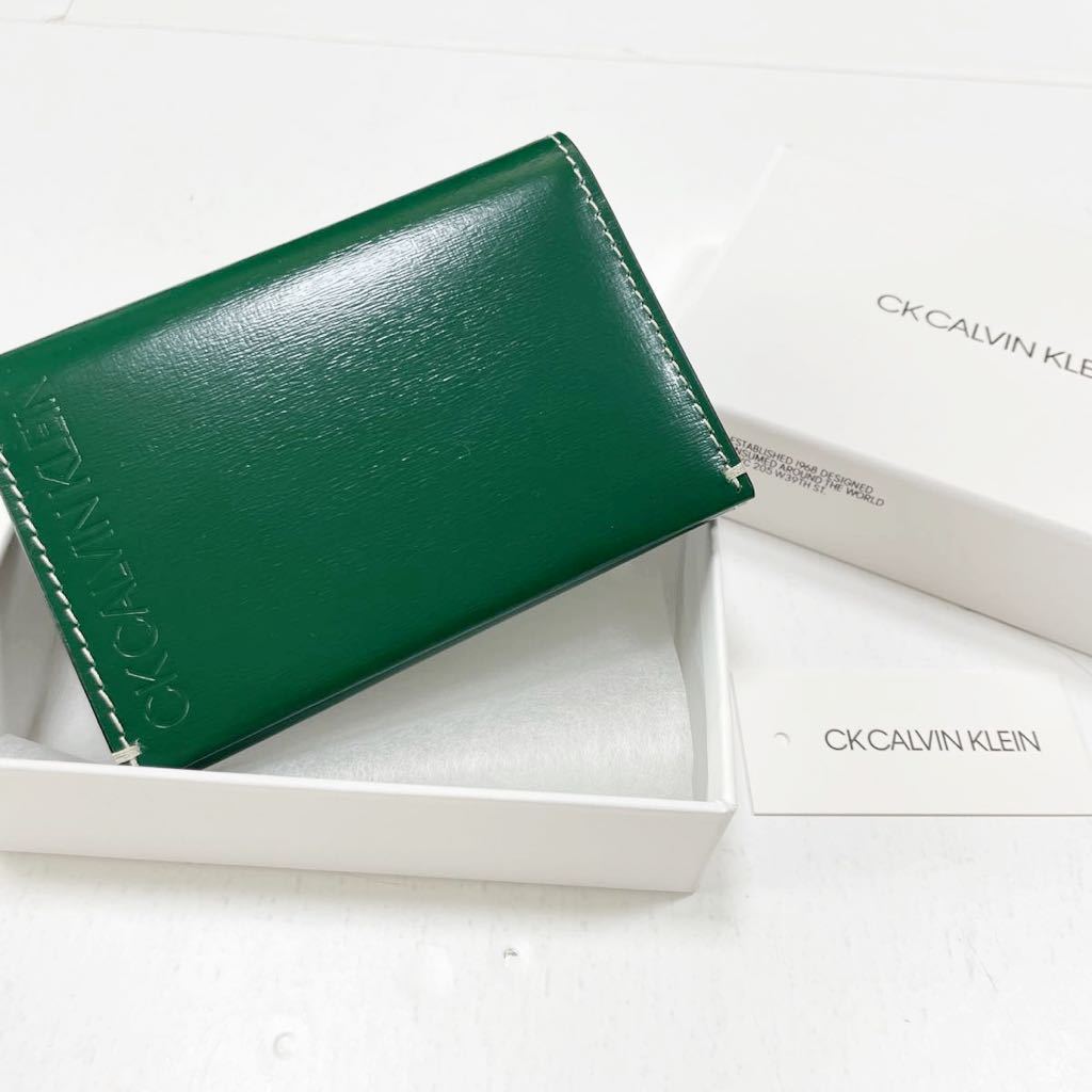【品質保証，限定SALE】 箱付 カルバンクライン 名刺入れ パスケース グリーン 定価税込9 350円 878602(男性用)｜売買されたオークション情報、yahooの商品情報をアーカイブ公開 - オークファン 男性用
