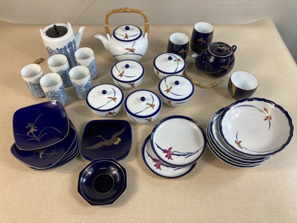 ◇#722 香蘭社 食器 まとめ　急須、湯呑み、銘々皿、他　和食器◇N