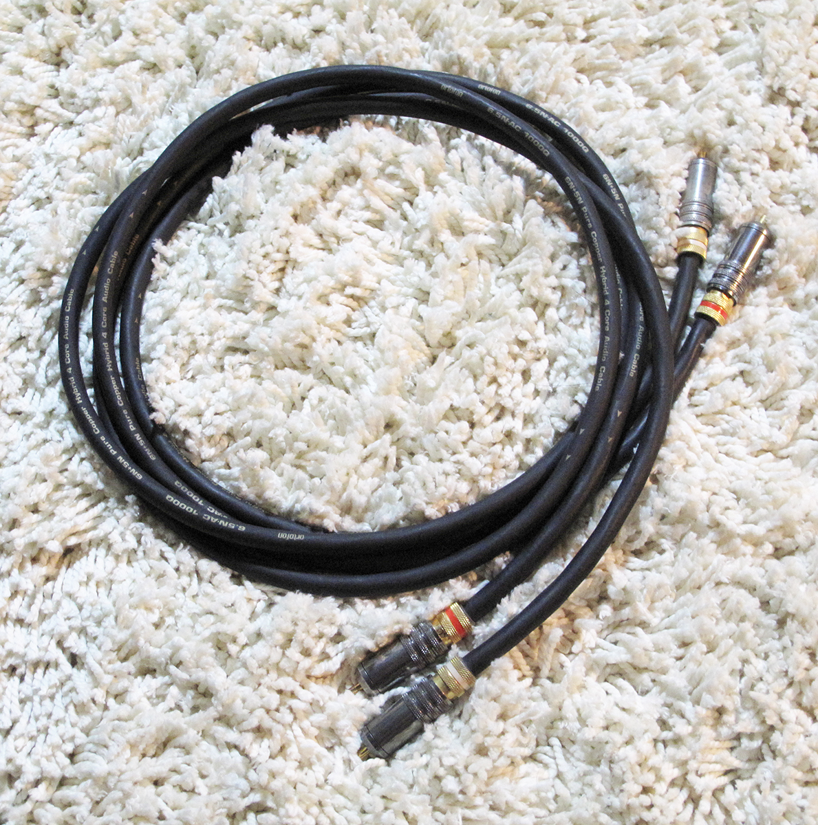 Ortofon 6.5N AC 1000Q 6N-5N Pure Copper Hybrid RCA ケーブル 1m