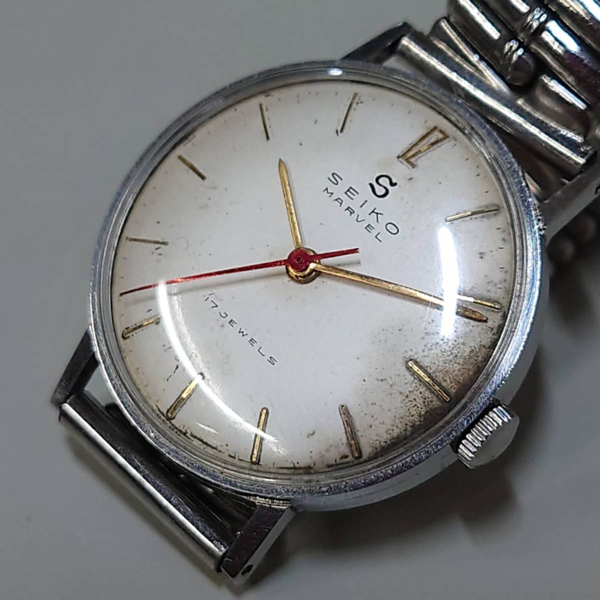 セイコー SEIKO 精工舎 21石 白文字盤 レア中古品OH済みSEIKO⁄