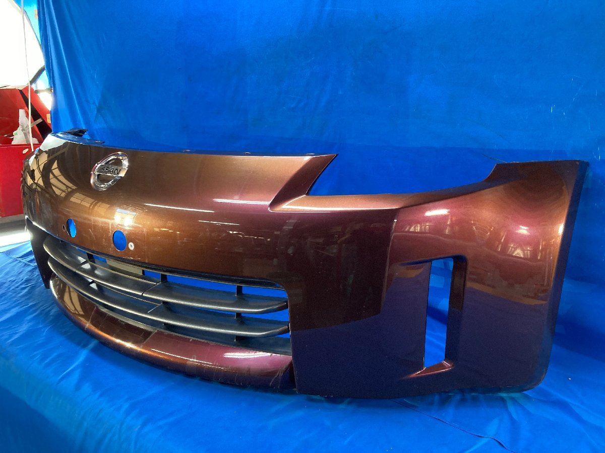 フェアレディZ フロントバンパー Z33 前期 純正 日産 後期 0 軽傷品 (Z33) 1 CF40H バージョンST シルバー 62022-CD040 Ｎ１