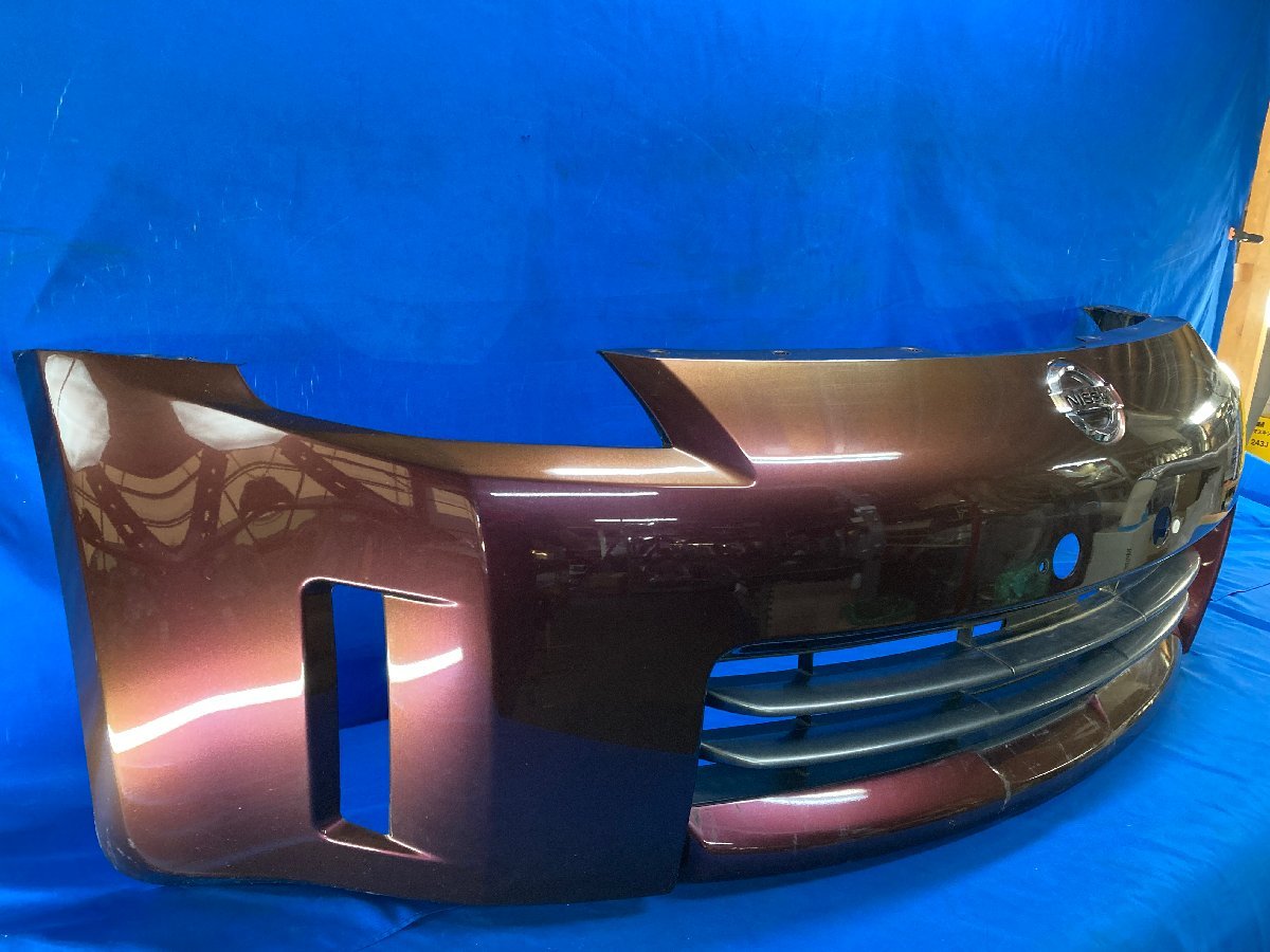 フェアレディZ フロントバンパー Z33 前期 純正 日産 後期 0 軽傷品 (Z33) 1 CF40H バージョンST シルバー 62022-CD040 Ｎ１