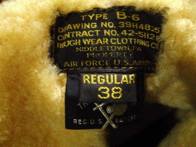 最大80％OFF バズリクソンズ B-６ 東洋 38 羊革 馬革 ラフウェア ROUGHWEAR ボマージャケット ムートン フライトジャケット 濃茶 BuzzRickson’s