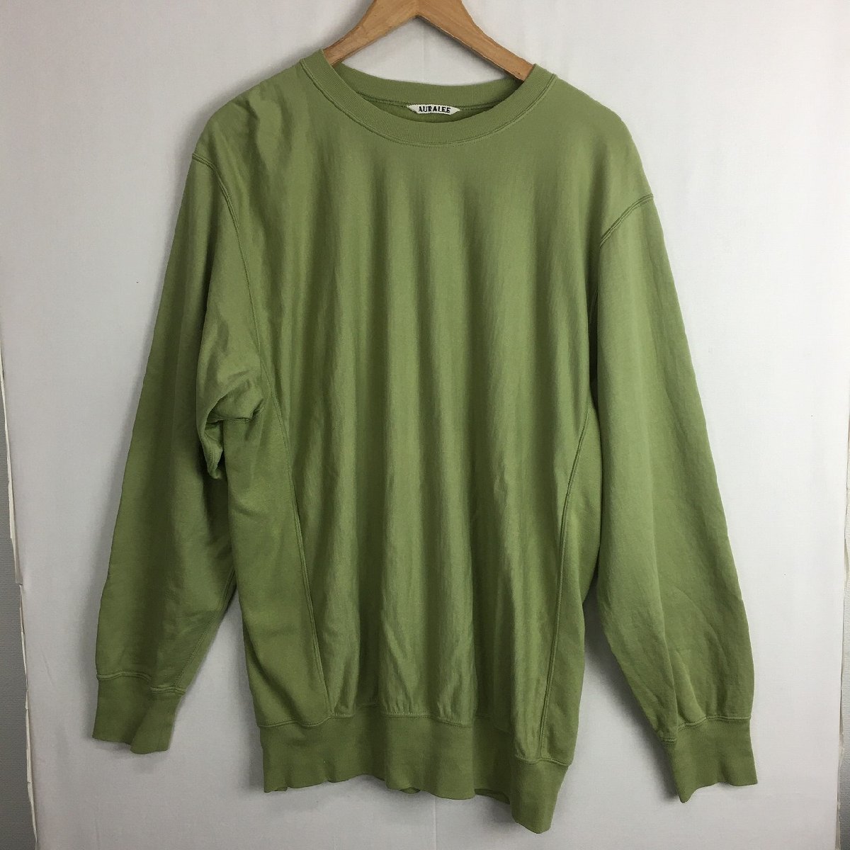 AURALEE オーラリー A21SP01NU SUPER HIGH GAUGE NAPPED SWEAT 長袖T 