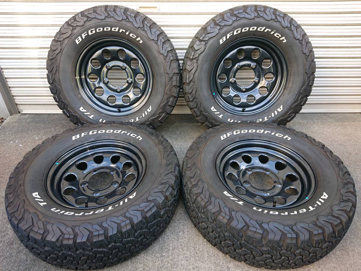 セール，最新作 JB74 ジムニー シエラ 純正 鉄 スチールホイール ガンメタ PCD139.7 5穴 BFグッドリッチ オールテレーン KO2 235/75R15 ホワイトレター(ラジアルタイヤ)｜売買されたオークション情報、yahooの商品情 5穴