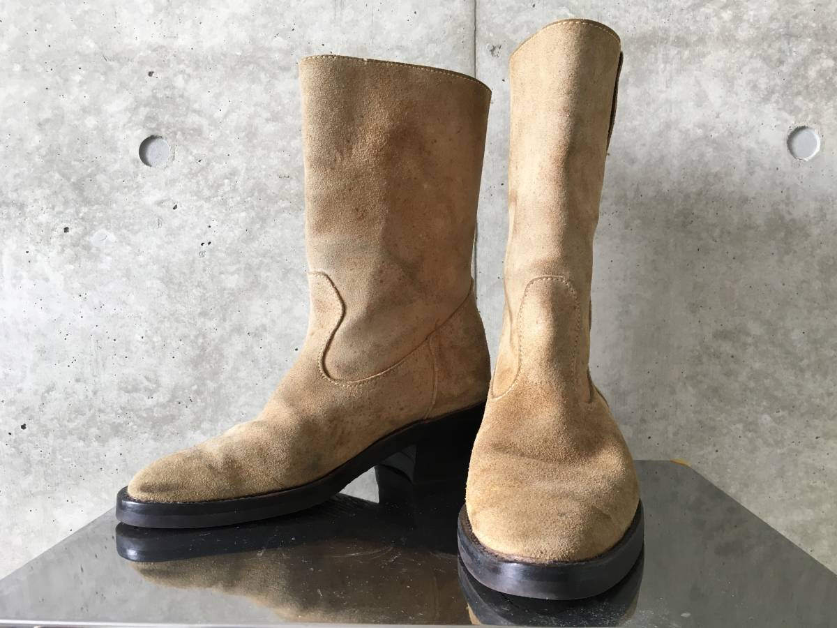 激安大特価，SALE フランス製 スエード ペコスブーツ 90s ヴィンテージ vintage ベージュ 27cm 27.5cm 9 レッドウィング Redwing WESCO ウエスコ チペワ(27.5cm)｜売買されたオークション情報、yahooの商品情報をアーカイブ 27.5cm
