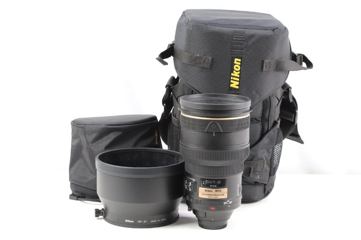 NIKON ニコン ED AF-S NIKKOR 200mm F2 G 望遠 単焦点 カメラレンズ ケース・使用説明書付 41029-C_1