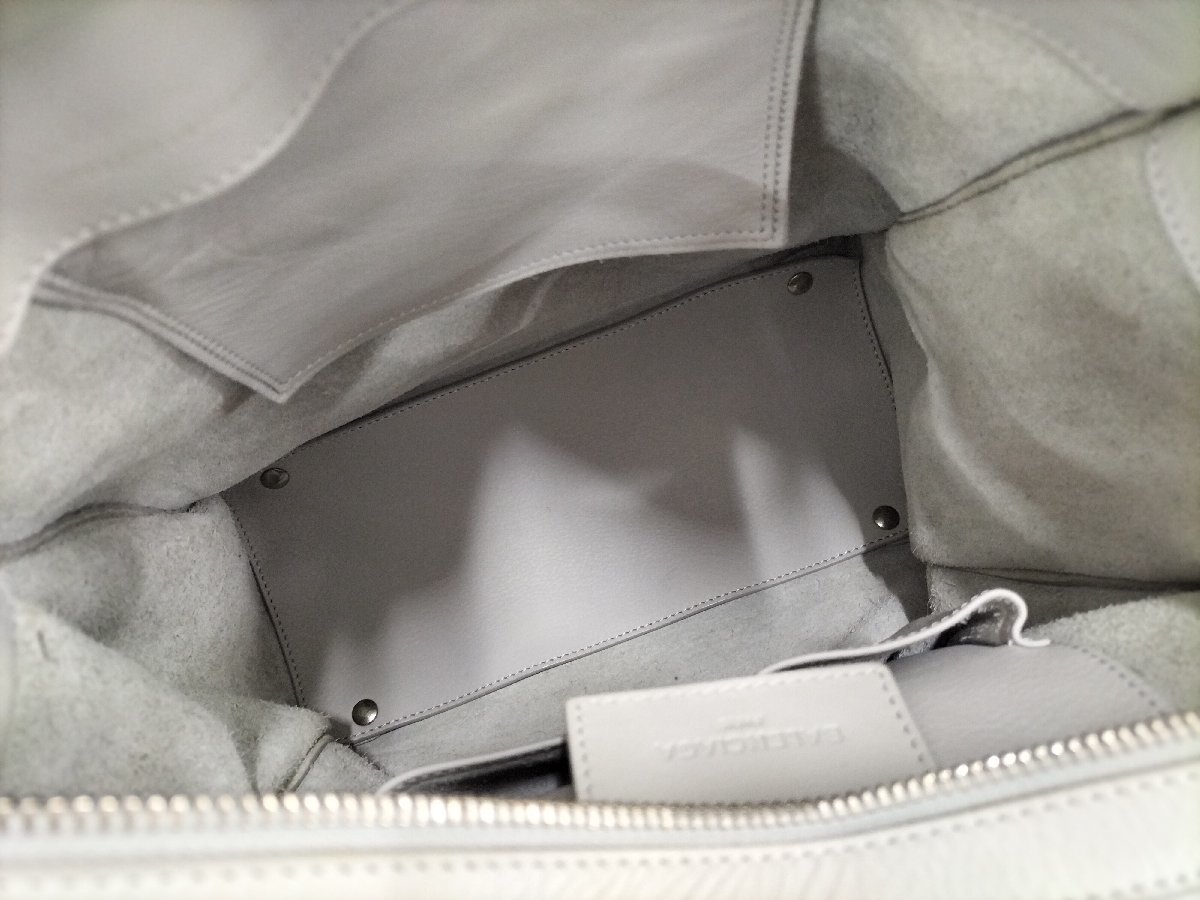 ○バレンシアガ BALENCIAGA ザ ペーパートートバッグ ライトグレー 
