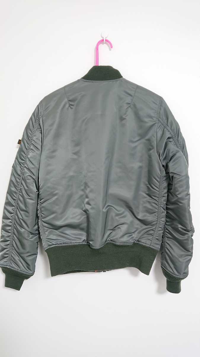 タグ付き ALPHA MA-1 カーキ グリーン ワッペン ALPHA INDUSTRIES