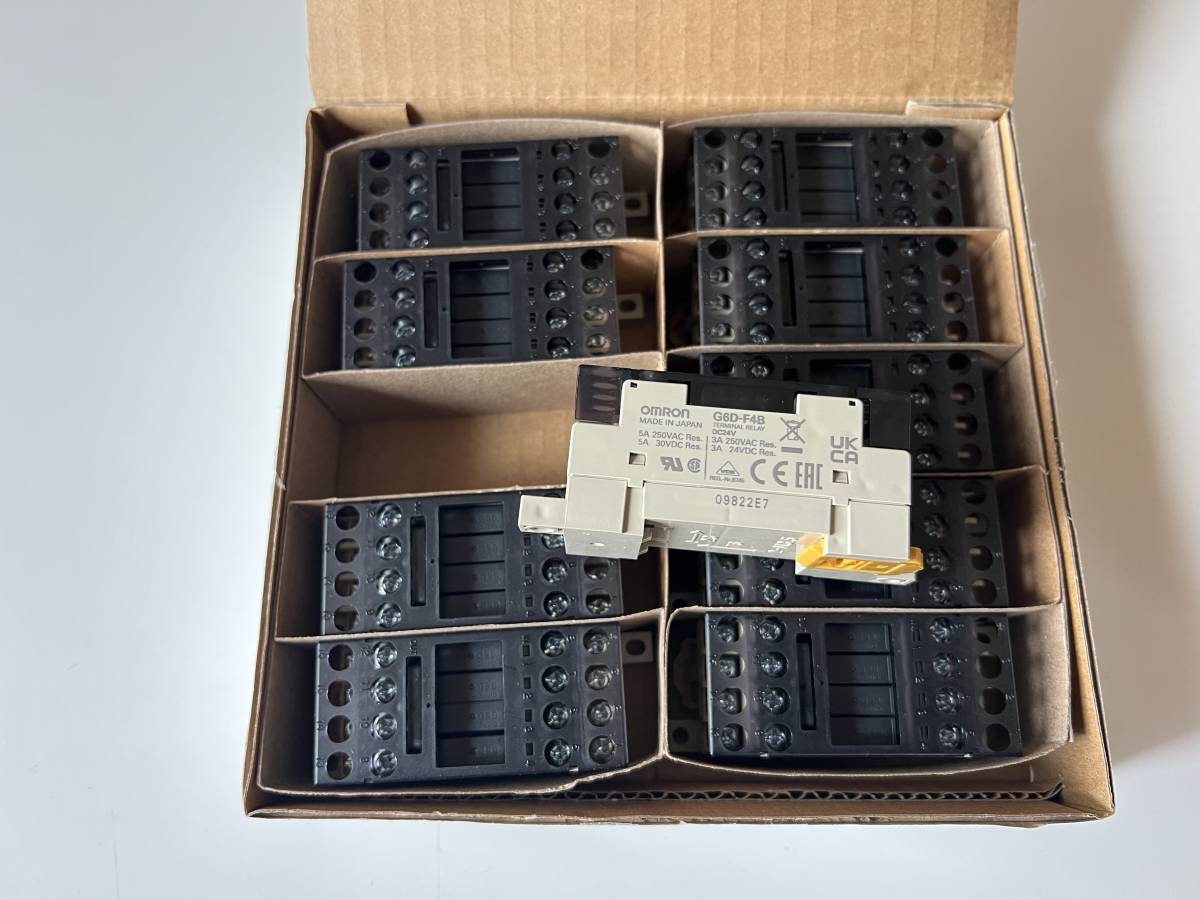 新品☆ 10個 OMRON オムロン ターミナルリレー G6D-F4B DC24V 10個