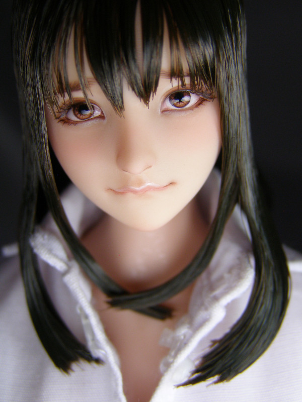 1/6カスタムドールヘッド(オビツ01)「秋桜」(パーツ)｜売買された