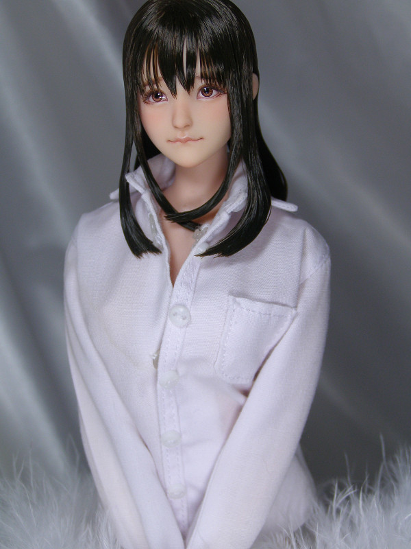 handmade♡1/6カスタムドールヘッド☆美紀☆オビツ01 ○○○Miss ZZ○○○ 1/6カスタムドールヘッド 未来 NO.7